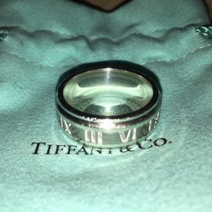 Tiffany and Co. Men’s Atlas Ring Size 10 .925 TI